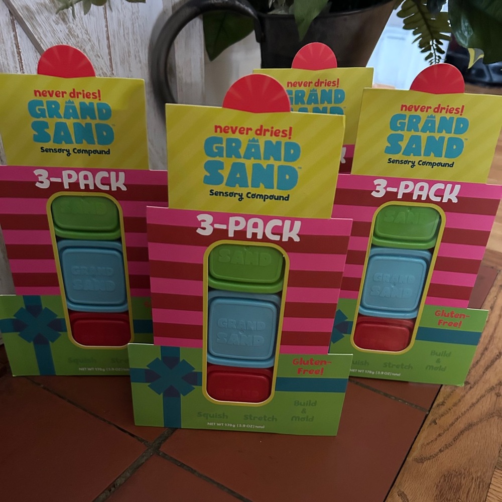 BUNDLE 4-3 packs Grand Sand Sensory Compound Gluten Free-***FREE SHIPPING